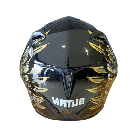 Virtue Vizörlü Çene Açılır Kask XL (Siyah-Gold)